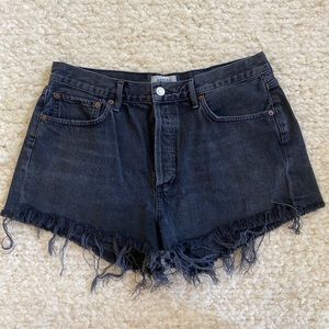 AGOLDE Parker Black Denim Short